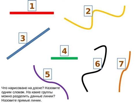 Примеры использования линий в математике