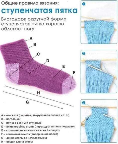 Причины, по которым вязаные носки сползают с пятки