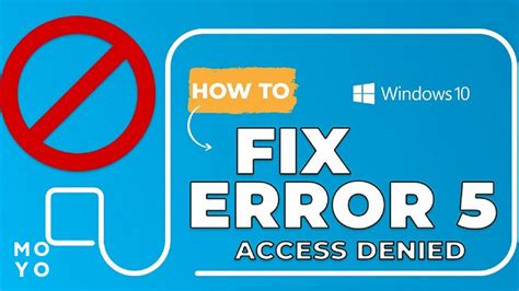 Причины возникновения ошибки 5 отказано в доступе