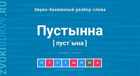 Происхождение слова "пустынна"