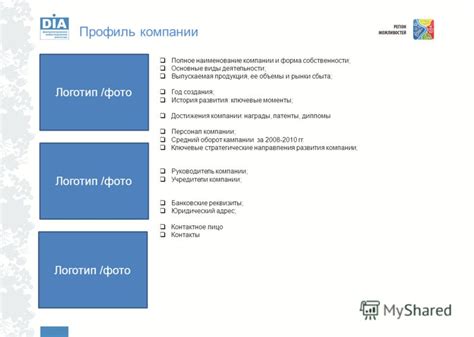 Профиль компании и ее история