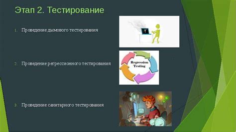 Процесс проведения тестирования