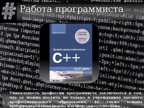 Работа программиста и ее особенности