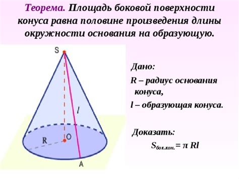 Радиус основания и площадь боковой поверхности конуса