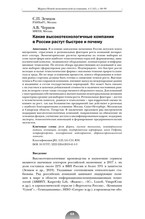 Раздел 1: Высокотехнологичные компании