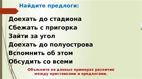 Различие между приставками и отрицательной частицей