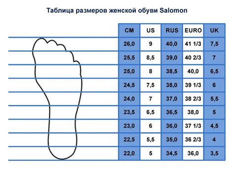 Размер 41 обуви: длина стельки в сантиметрах