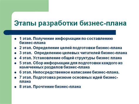 Разработка бизнес-плана и привлечение финансирования