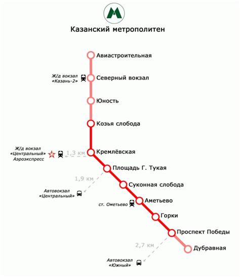 Расписание ходов метро в Казани