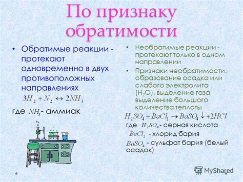 Реакции с высокой степенью необратимости