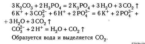 Реакции углерода и калия