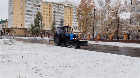 Снегоуборочная техника выходит на улицы