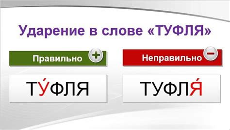 Сравнение разных источников по правильному ударению в слове "туфля"