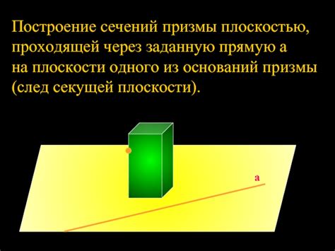 Сравнение сечений призмы и оснований