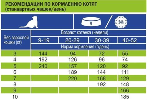 Суточная норма паучей для кота весом 4 кг