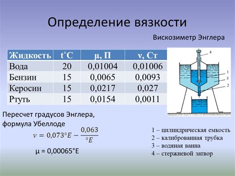 Текучесть жидкостей: влияние температуры и давления