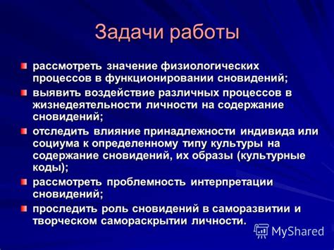 Тема 1: Воздействие гештальта на содержание сновидений