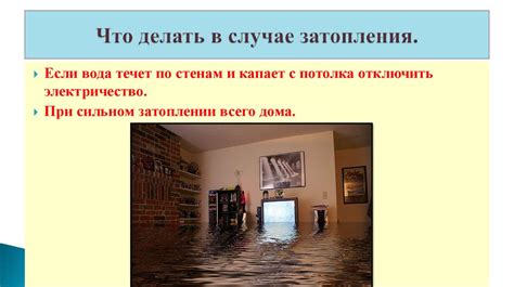 Тема 1: Что делать в случае затопления домашнего пространства чистой водой?