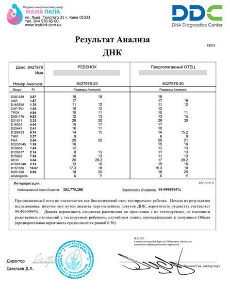 Тест на отцовство: понимание отрицательного результата