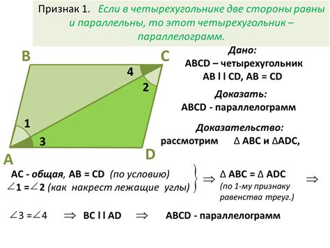 Углы параллелограмма и несоизмеримые отношения