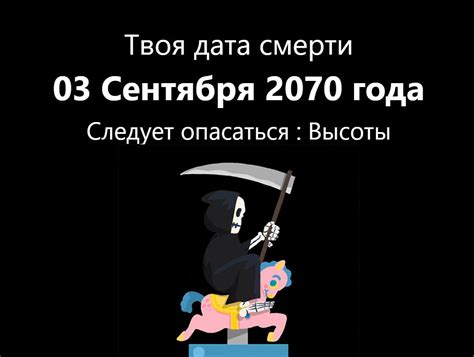 Узнаем дату смерти: проходи тест и получай точный результат