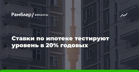 Уровень инфляции и ставки по ипотеке