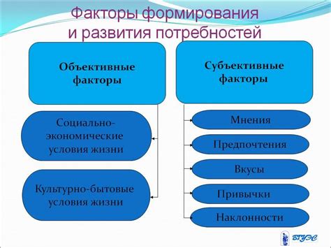 Факторы, влияющие на потребности человека