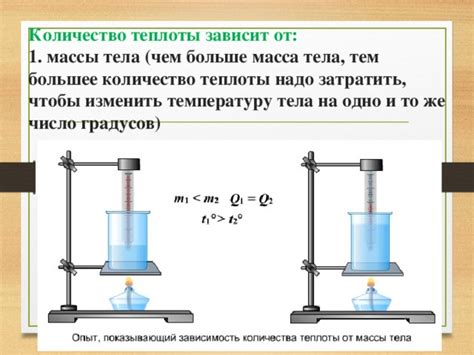 Физические закономерности теплоты и массы тела