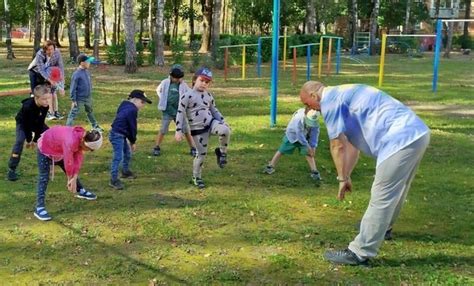 Физические занятия на свежем воздухе