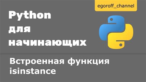 Функция isinstance()