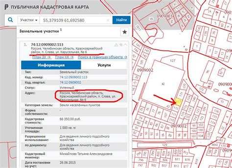 Частная собственность в кадастровой карте