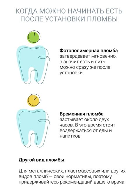 Что нельзя кушать после пломбы