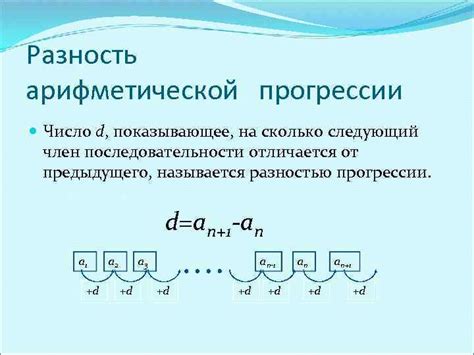 Что такое арифметическая прогрессия?