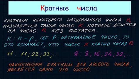 Что такое общее кратное число в математике?