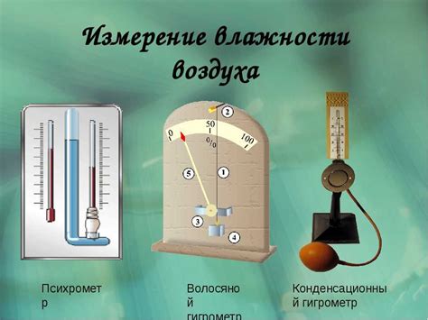  Практическое применение гигрометра с эфиром и спиртом 