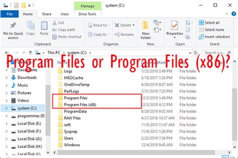 Program Files vs Program Files x86