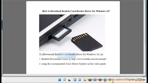 Realtek multi card reader driver