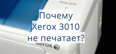 Xerox 3010 не печатает