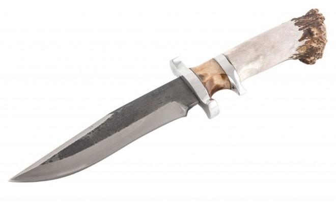 Нож Боуи с рукоятью из кости животного