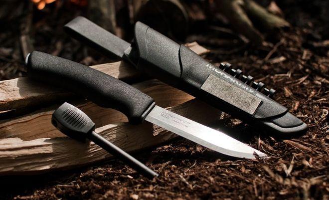 Нож Morakniv Bushcraft Survival с ножнами и огнивом