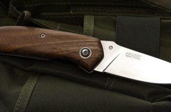 Нож складной Ирбис Кизляр с деревянными накладками
